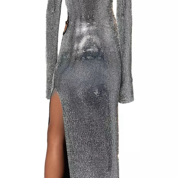 Mach & Mach Crystal Bow & Glass Embroidered Dress - Picture 3 of 4